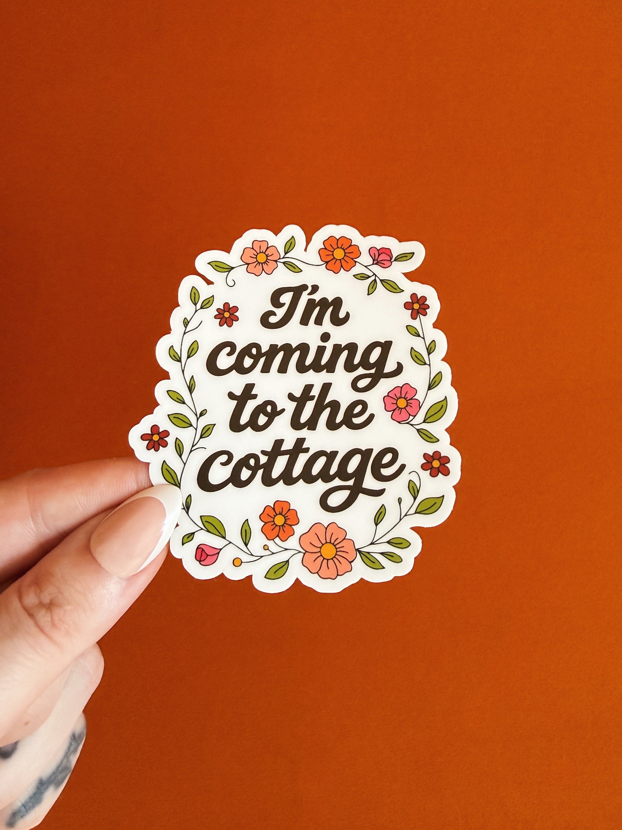 I’m Coming To The Cottage Sticker
