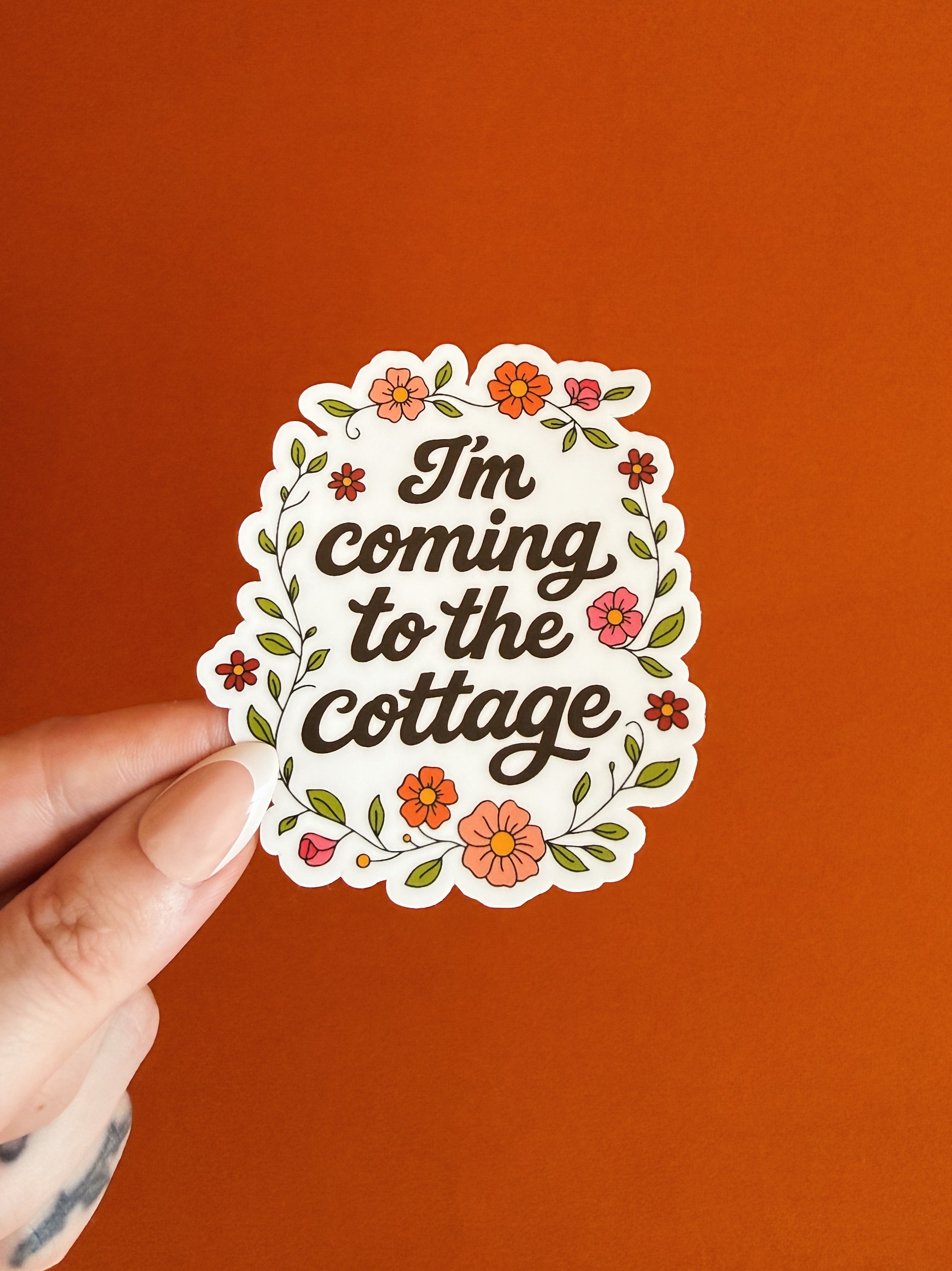 I’m Coming To The Cottage Sticker