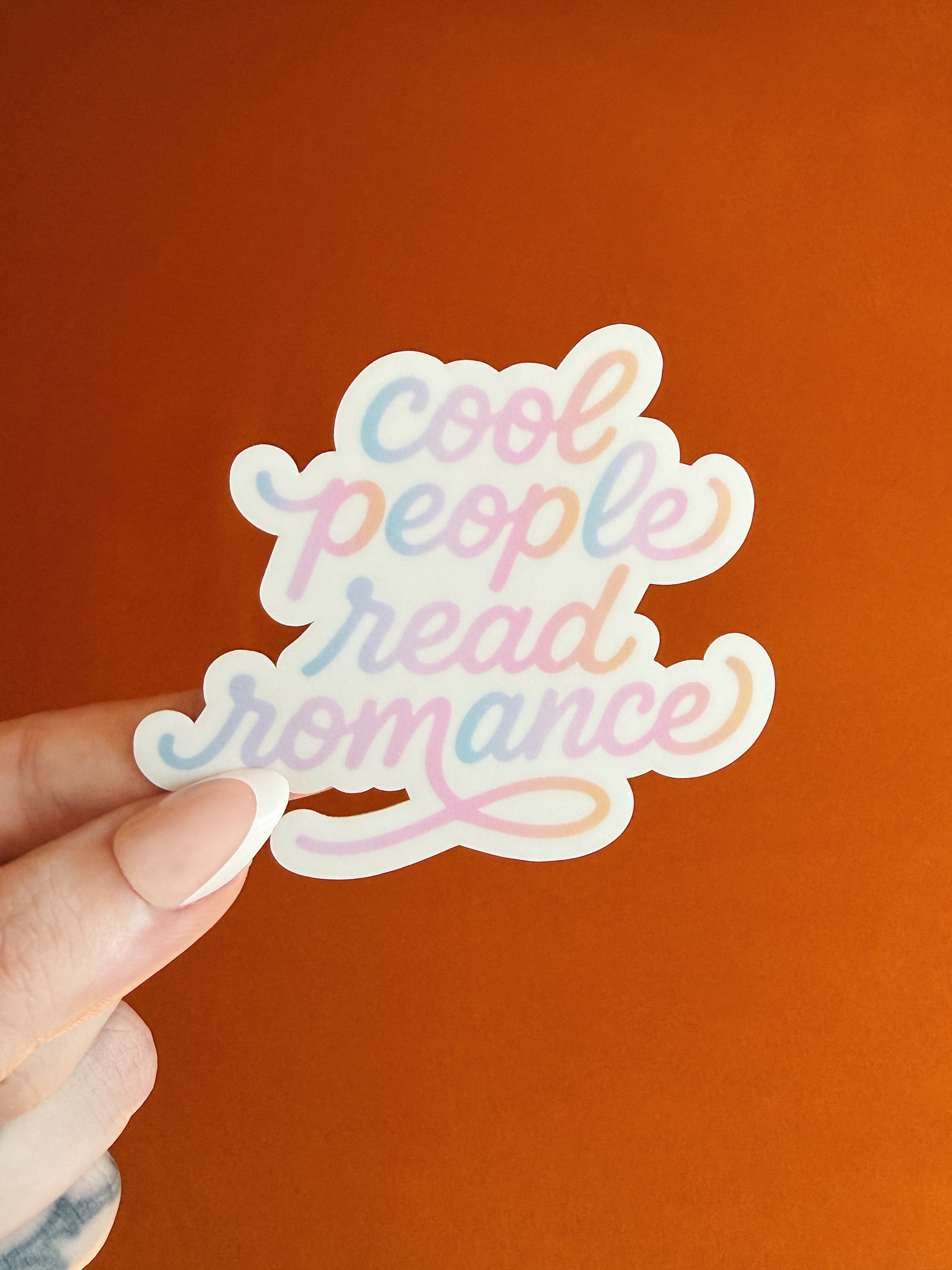 Cool People Read Romance Sticker