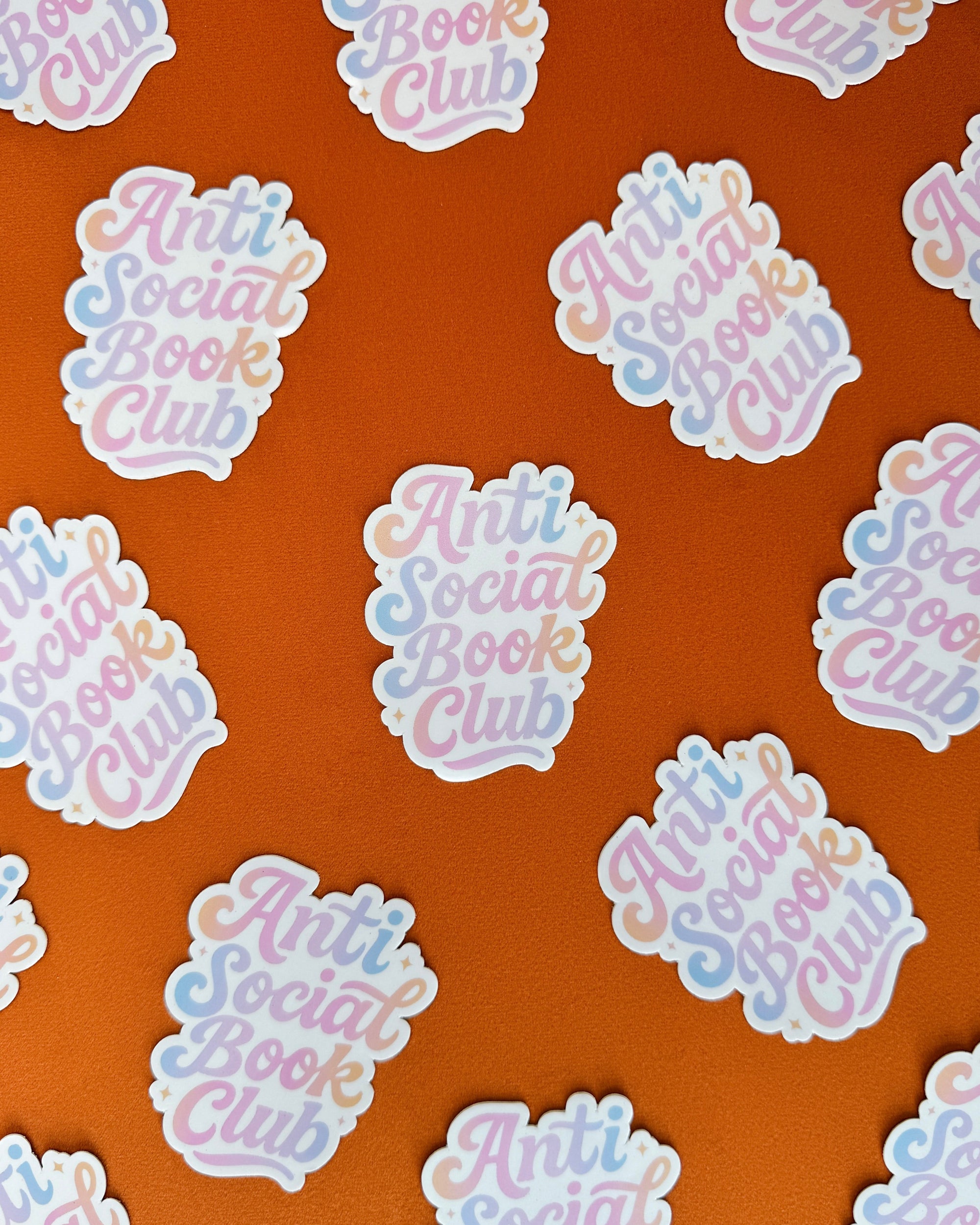 Anti-Social Book Club Pastel Sticker