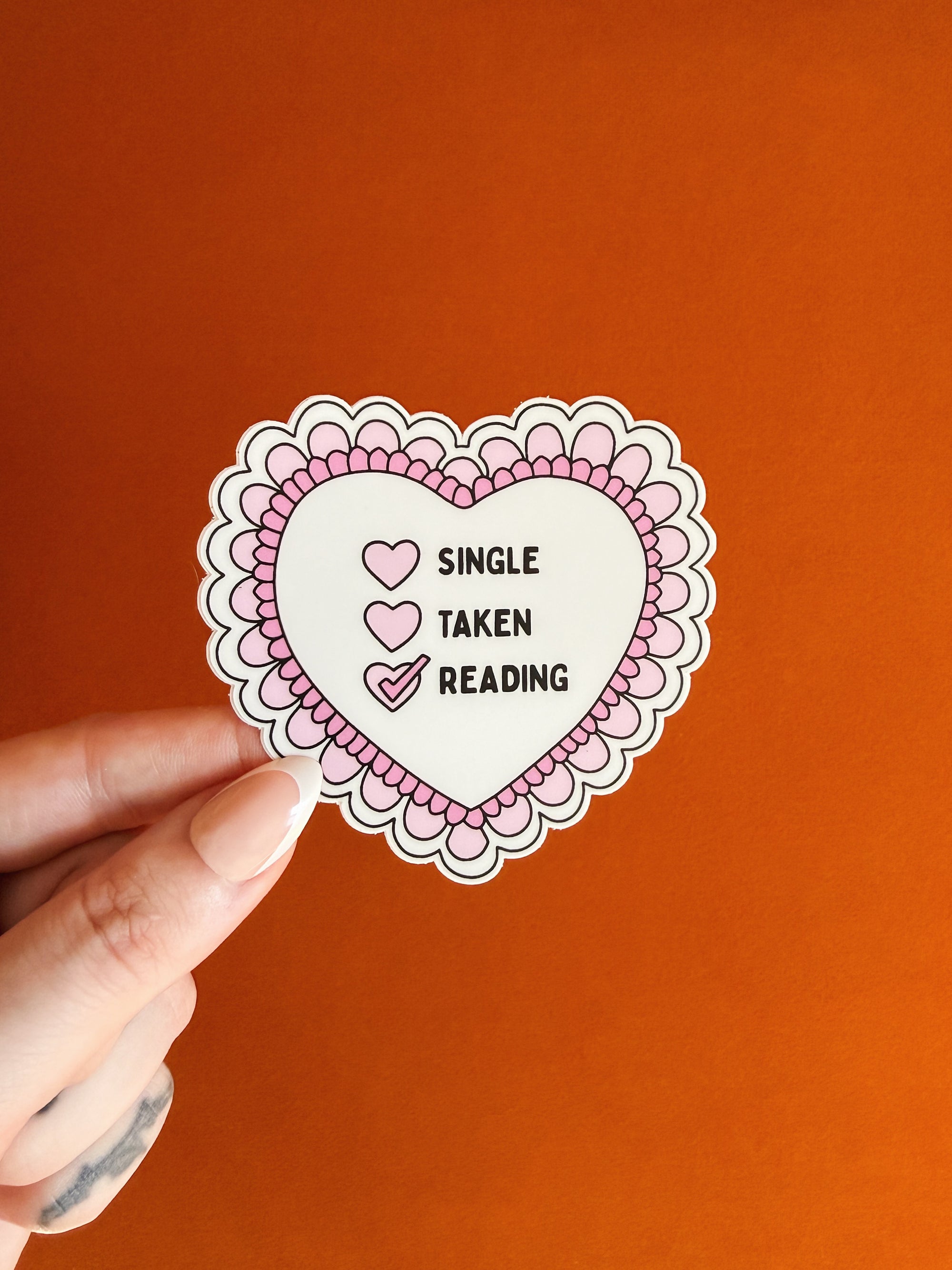 Single Taken Reading Sticker