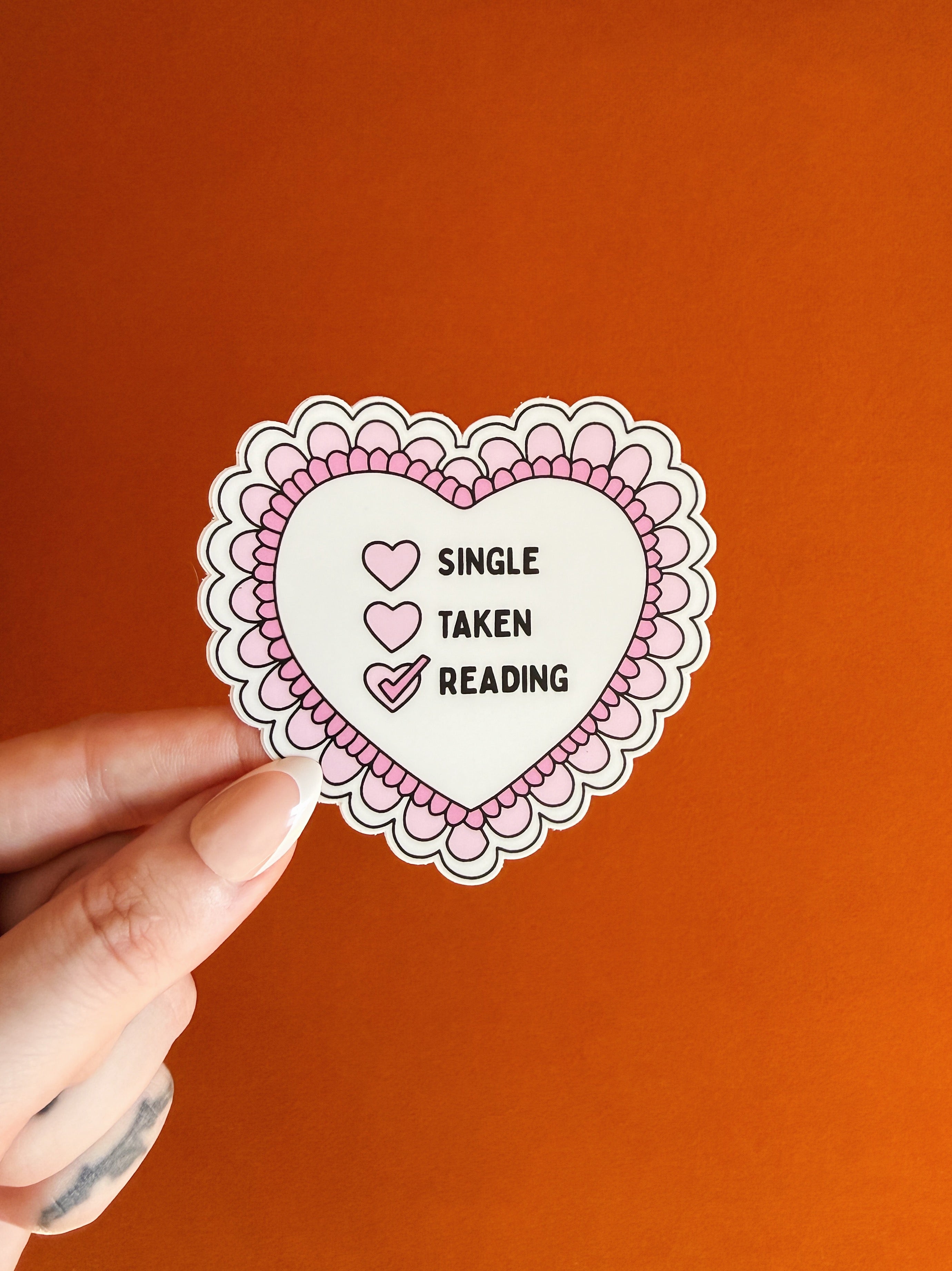 Single Taken Reading Sticker