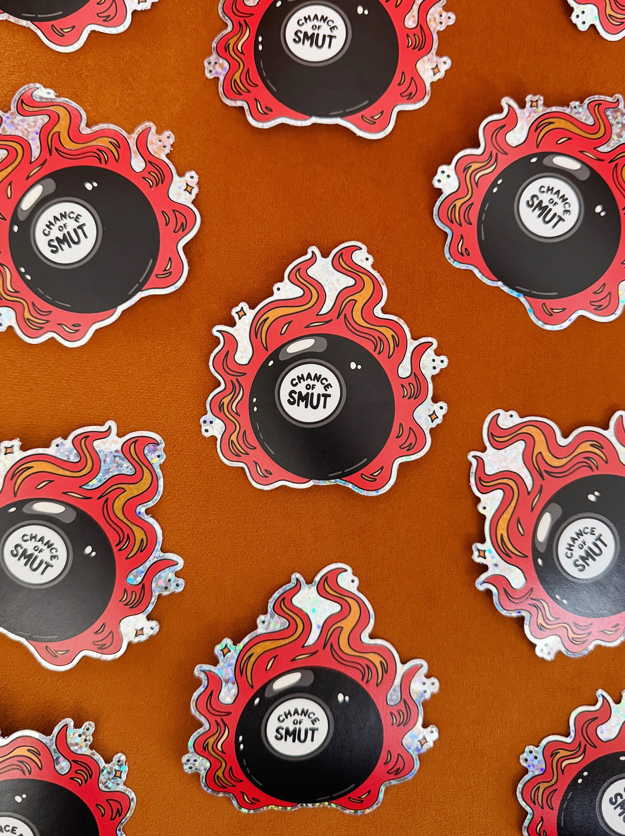 Chance of Smut Glitter Sticker