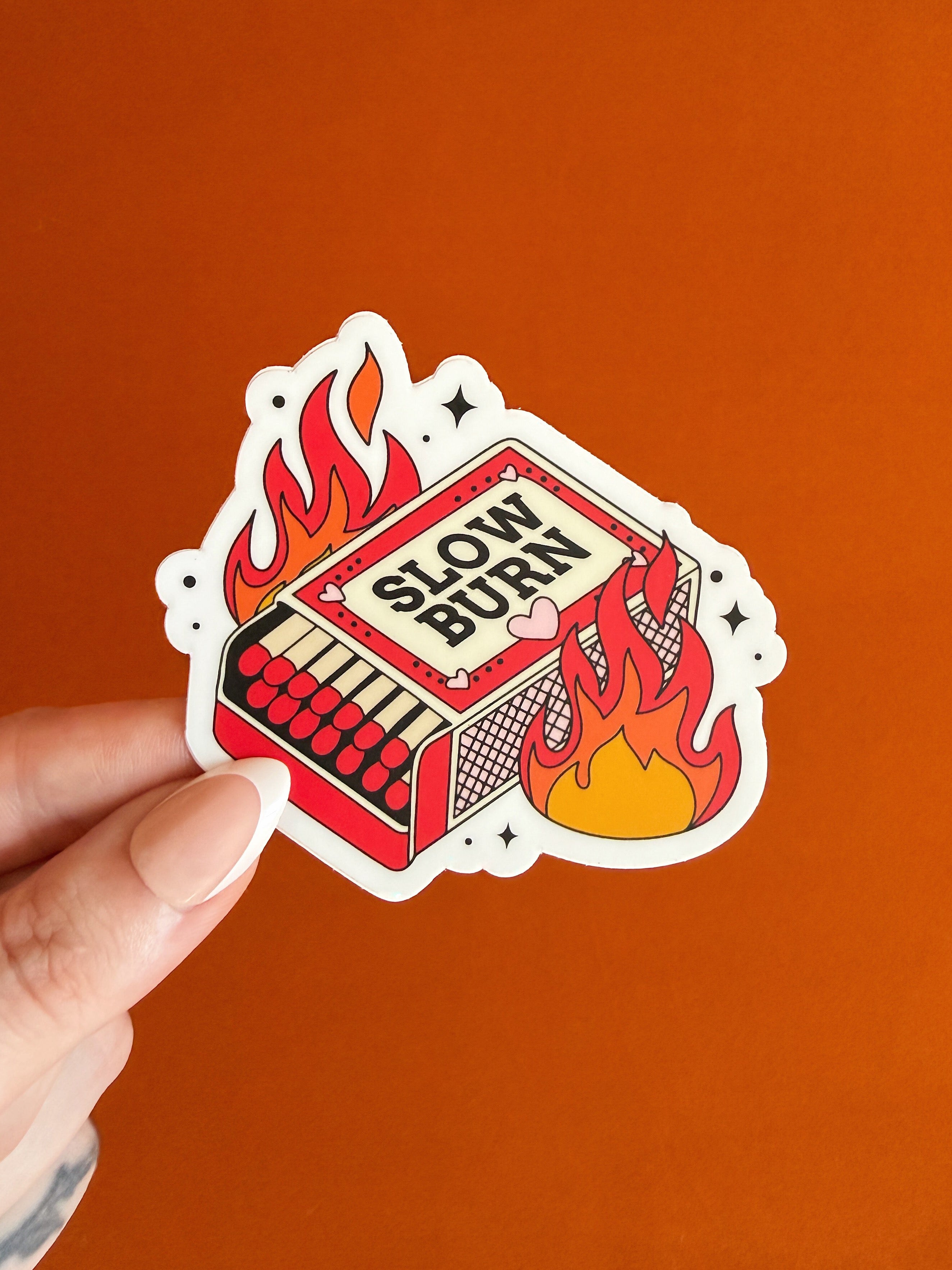 Slow Burn Matchbox Sticker