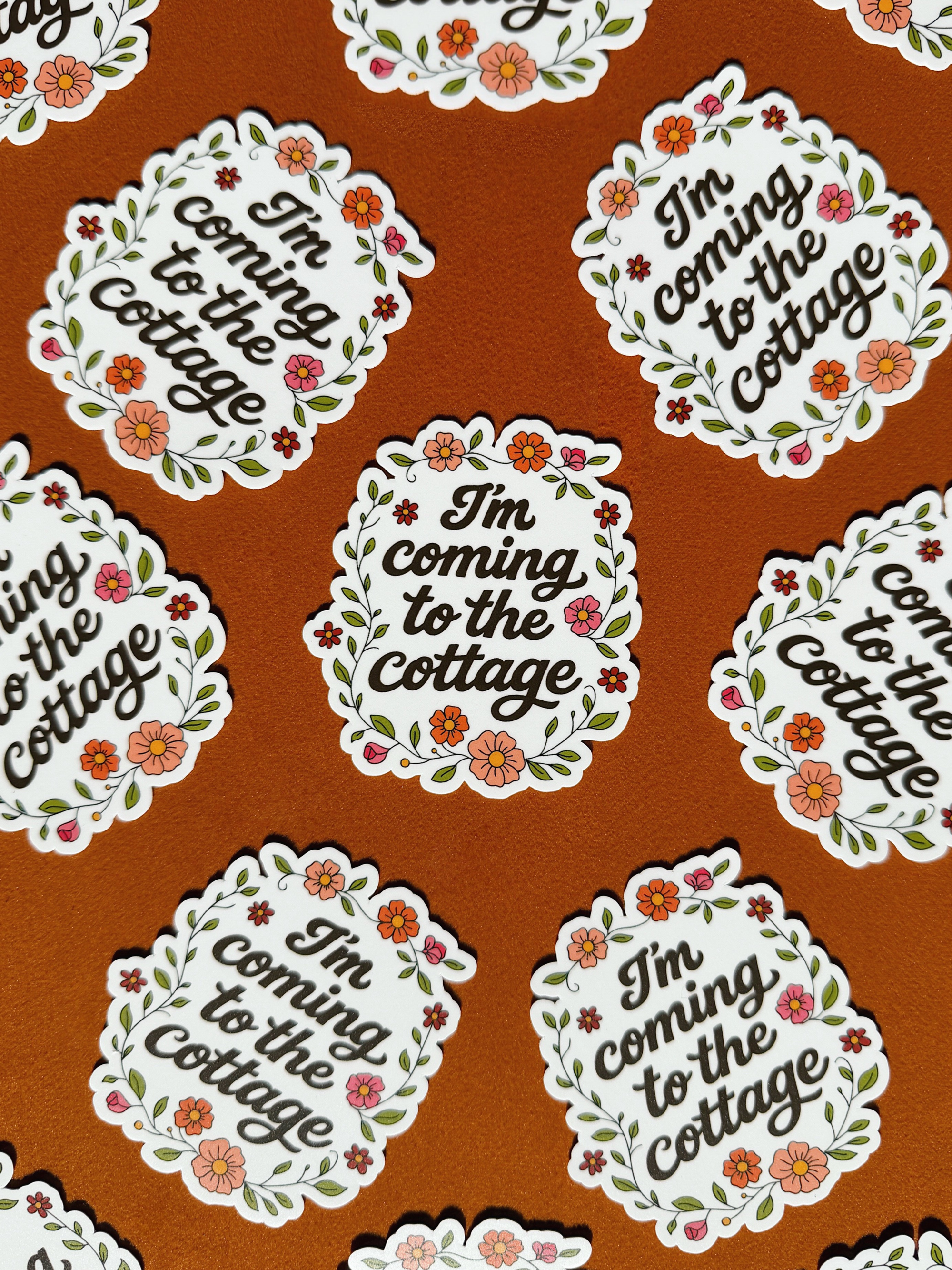 I’m Coming To The Cottage Sticker