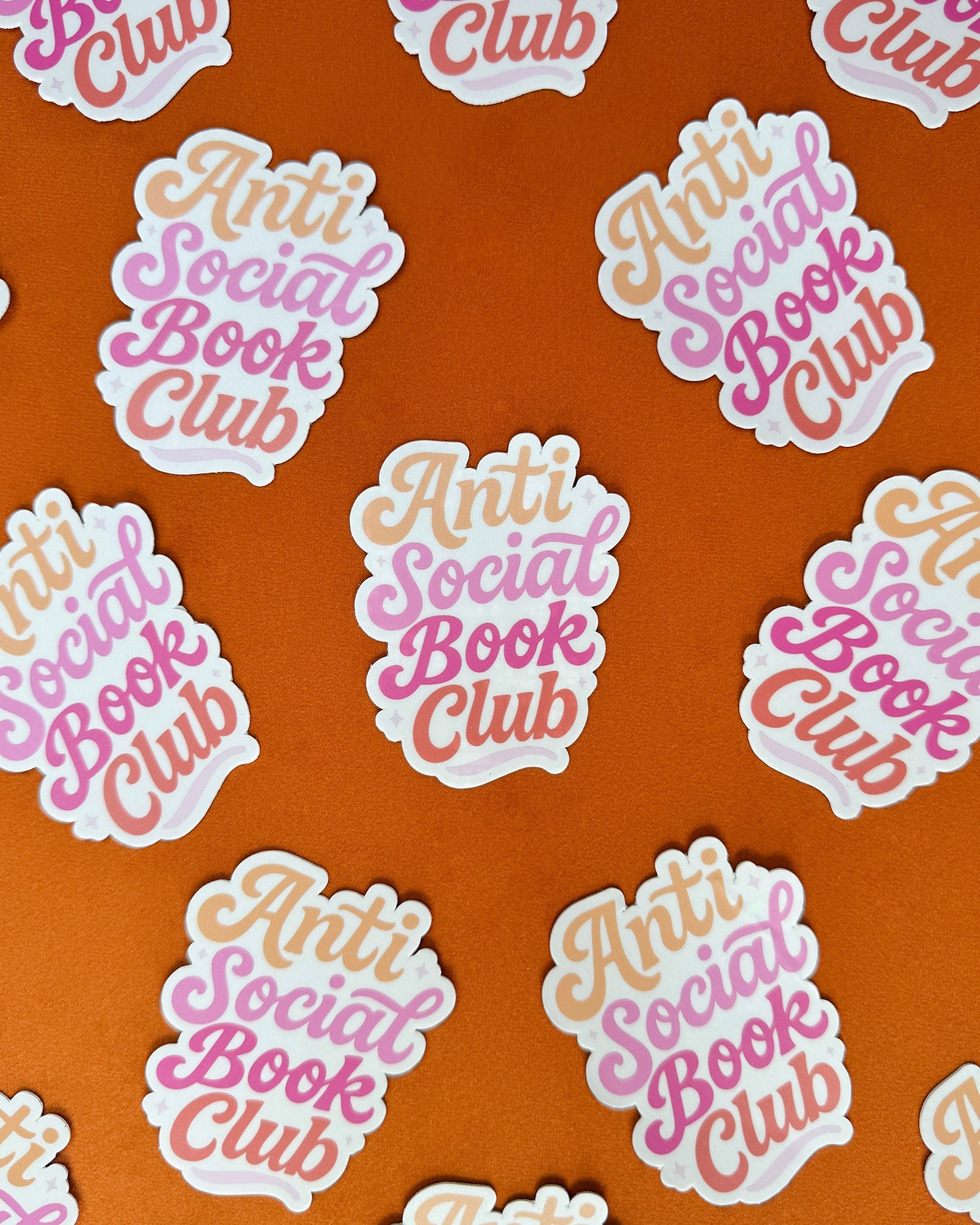 Anti-Social Book Club Multi-Colour Sticker